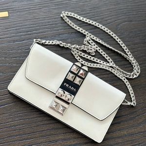 Prada wallet with detachable shoulder strap